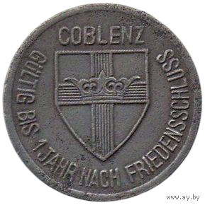 Город Кобленц. 25 пфеннигов 1918
