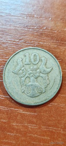 Кипр 10 цент 1983