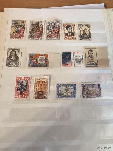 Лот чистых марок СССР 1958 год