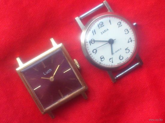 ДВОЕ Женских часов ПОЗОЛОТА