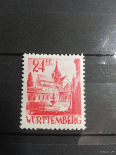 Германия 1947 Французская зона оккупации. Вюртемберг.