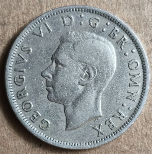 Великобритания 1/2 кроны 1948 г., KM# 866