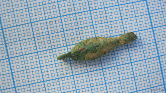 Привеска древняя. Бронза, литье.