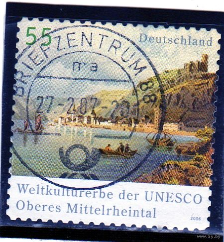 Германия. Ми-2537. Долина Рейн (Всемирное наследие 2002 года). Серия: Объекты Всемирного наследия ЮНЕСКО. 2006.