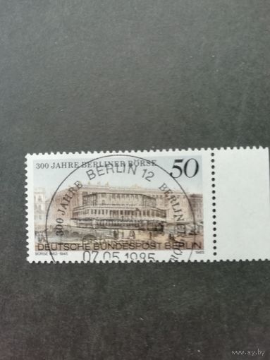 Западный Берлин 1985 Марка "300 лет со дня основания Берлинской биржи" (гашеная с клеем) Mi.740 каталог 1.10 евро