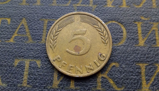 5 пфеннигов 1950 (J) Германия ФРГ #05