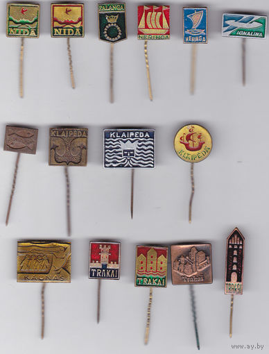 Города Литвы: Нида, Паланга, Неринга, Игналина, Клайпеда, Каунас, Тракай.