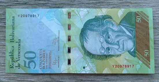 Werty71 Венесуэла 50 боливаров 2014  UNC банкнота