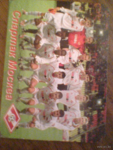 СПАРТАК МОСКВА РОССИЯ--календарик-2002