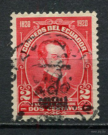 Эквадор - 1920 - Рафаэль Химена 2С - [Mi.217] - 1 марка. Гашеная.  (Лот 25JD)-TG2P1