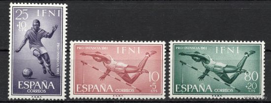 Испанская Ифни 1961. Спорт. 3 марки 205-07
