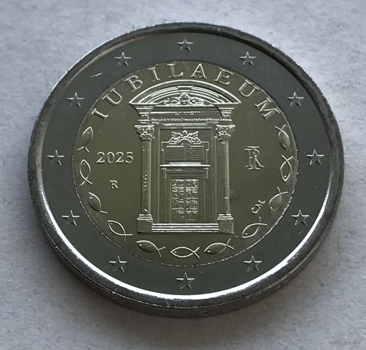 Италия 2 евро 2025 - Юбилейный год - UNC!