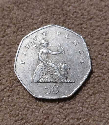 Великобритания 50 пенсов 1997 Елизавета II