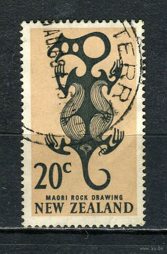 Новая Зеландия - 1967/1968 - Искусство Маори 20С - [Mi.469] - 1 марка. Гашеная.  (LOT Gw33)-T3P23