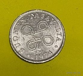 Финляндия 1 пенни 1974