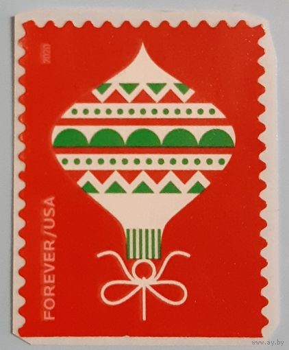2020  Рождественская  вечная марка США