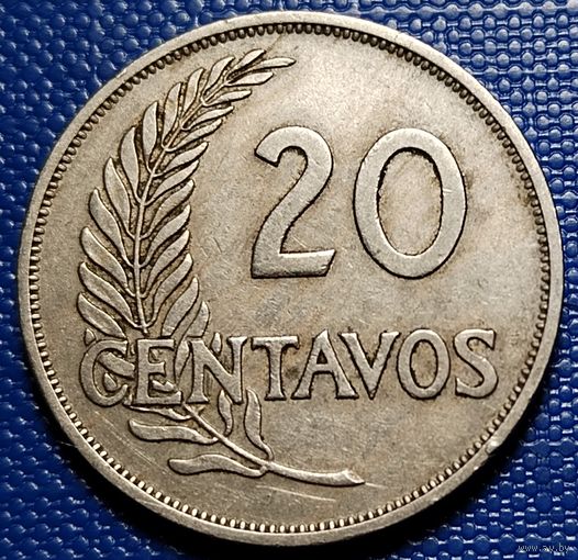 Перу 20 сентаво 1940 г.
