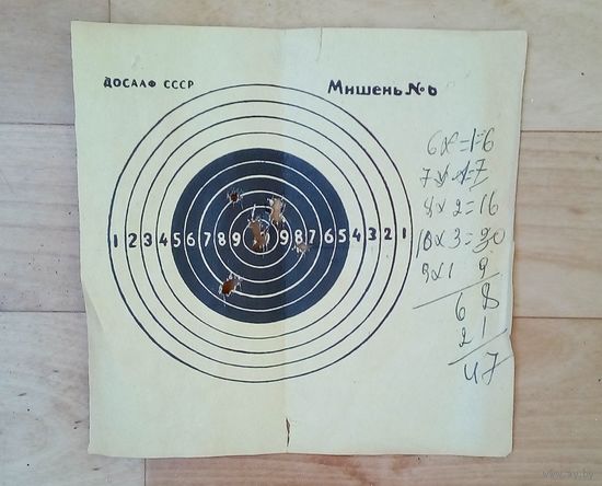 Мишень #6-ДОСААФ СССР