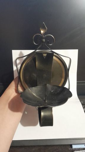 Подсвечник металлический с бронзовым отливом
