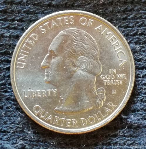 США 1/4 доллара, 2008 Квотер штата Гавайи Отметка МД: "D" - Денвер KM# 425