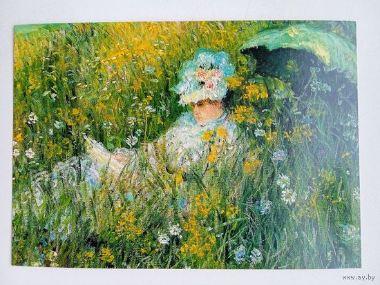 Зонтики. Моне. На лугу. Издание Германии