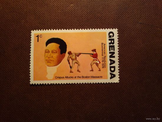 Гренада  1975 г.Двухсотлетие Американской революции.Криспус Аттакс./38а/