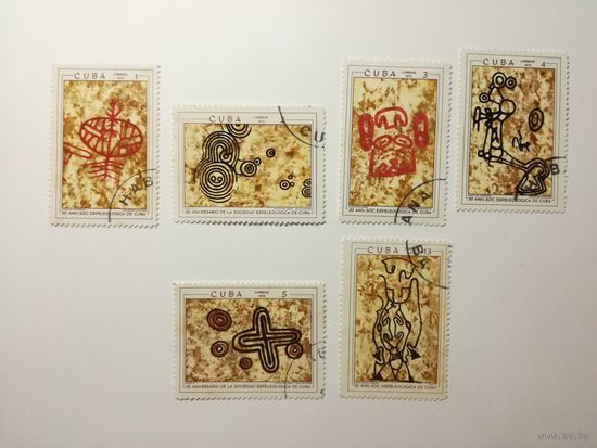 Куба 1970. Наскальная живопись.