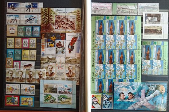 Марки Беларуси 2002, чистый годовой комплект, БЕЗ СТАНДАРТА САМОКЛЕЕК, высокий каталог, смотрите фото