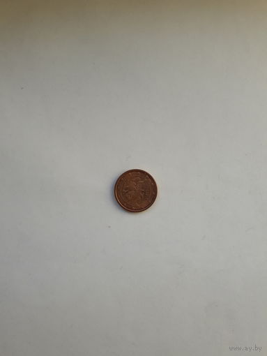 Литва 1 евроцент 2015