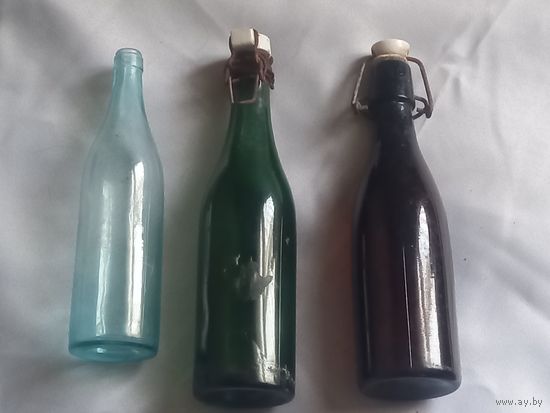 Старые бутылки и крышки, ПМВ, ВОВ (?), с 1 рубля, без мц