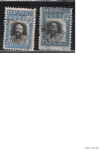 Болгария(Царство)-1911-1915, (Мих.84,105),  гаш., Стандарт, Царь Фердинанд, 2 выпуска