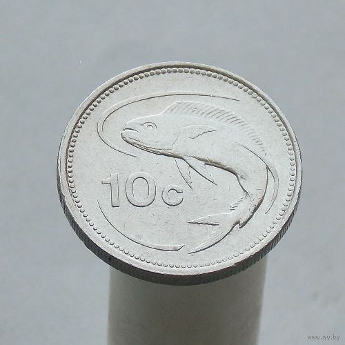 Мальта 10 центов 1991