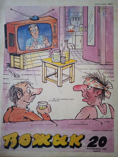 Журнал Вожык 20 выпуск 1989 год