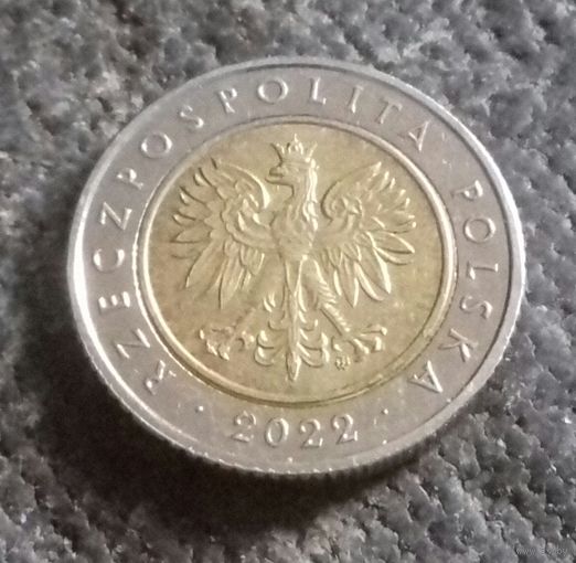 5 злотых, Польша 2022 г.