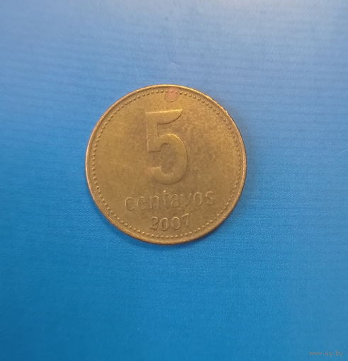 Аргентина 5 сентавос 2007 год
