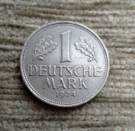 Werty71 Германия ФРГ 1 марка 1974 J
