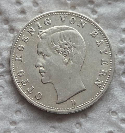 Бавария 2 марки 1908