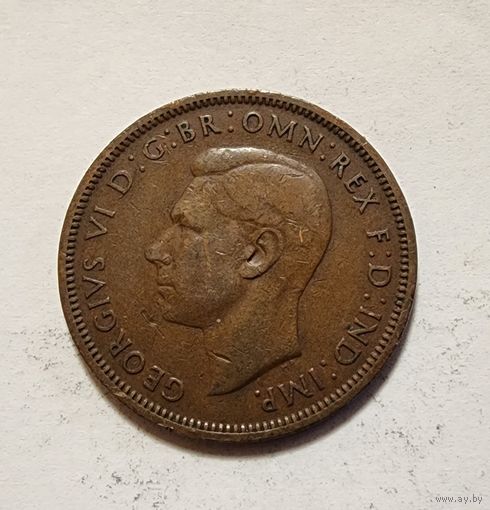 Великобритания 1/2 пенни, 1947