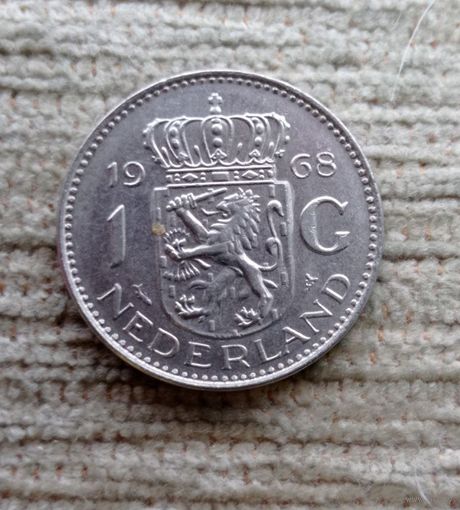 Werty71 Нидерланды 1 гульден 1968