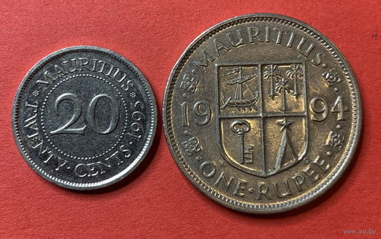 Маврикий 2 монеты