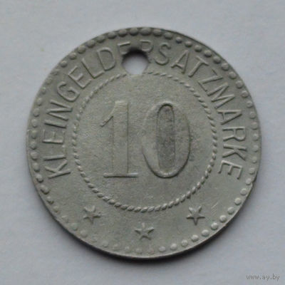 Германия, Брайзах 10 пфеннигов, 1918