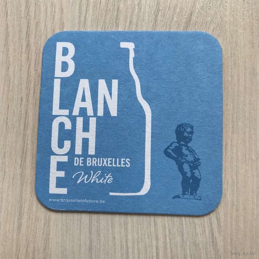 Подставка под пиво Blanche de Bruxelles No 4