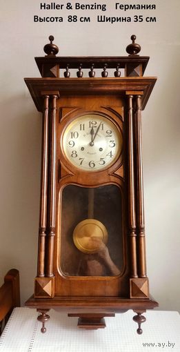 Часы настенные Haller & Benzing Германия 1925-28 гг.
