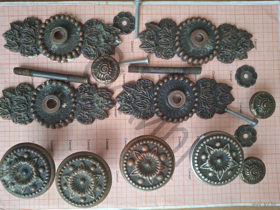 Рукоятки мебельные СССР дюралюминий с медным покрытием