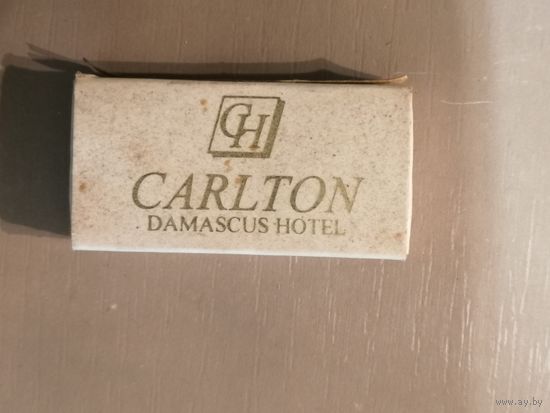 Спички, спичечные коробки, Сирия, отель "CARLTON" , Дамаск