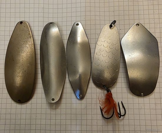 Набор блесен Могилев СССР одним лотом 5 штук