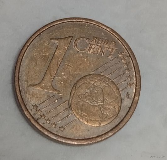 Италия. 1 евроцент 2002