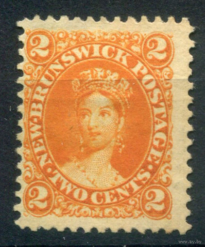 Британские колонии - Нью-Брансуик - 1860/63г. - королева Виктория, 2 с - 1 марка - чистая, без клея [Mi 5]. #3-WB-68-A-1
