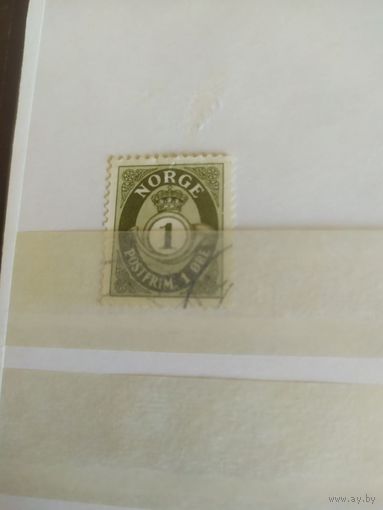 Норвегия Оккупация Германией 1940 Почтовый рожок Стандарт #215