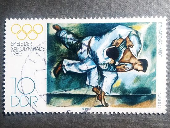 Марка ГДР 1980 год Олимпийские игры